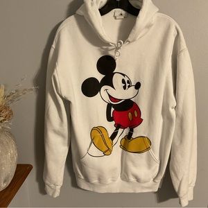 Disney Mickey Hooded Sweatshirt Sz M